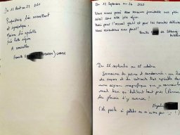Photos du livre d'or