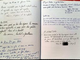 Photos du livre d'or