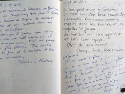 Photos du livre d'or